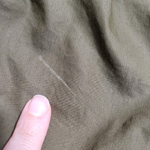 URBAN RESEARCH Rosso Women Jacket M/L Green Hooded Raccoon Fur Trim Anorak Parka - Picture 13 of 14